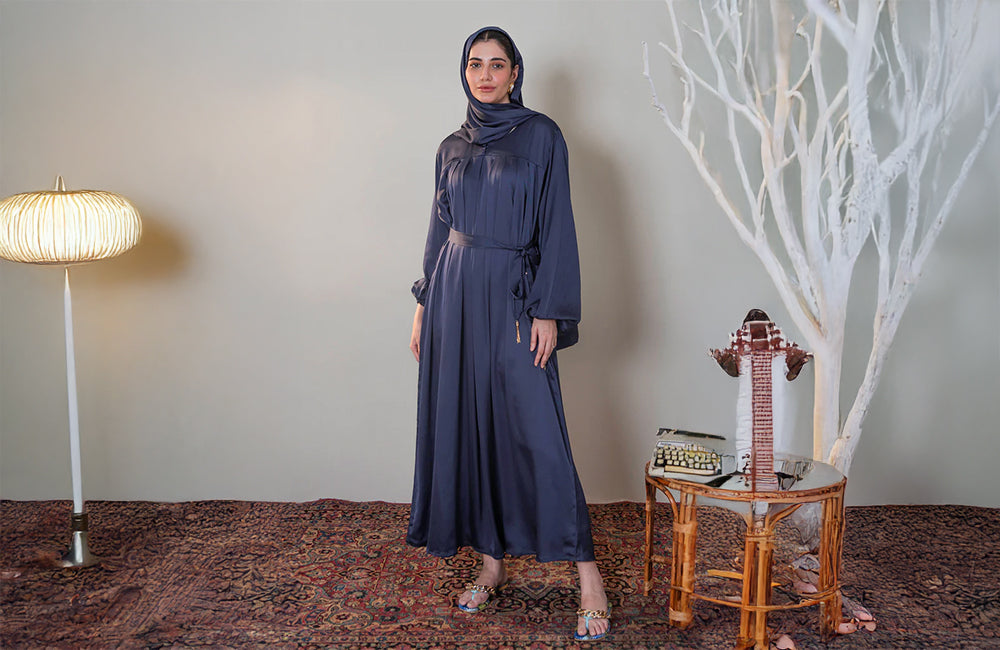 PLEATED ABAYA